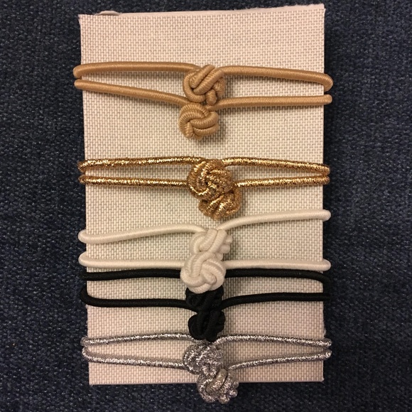 Anthropologie Accessories Nwot Knotted Hair Ties Bundle Me